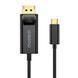 Кабель Choetech XCP-1801 Black USB-C to DisplayPort 8K@60Hz 1.8m 43-00176 фото 2