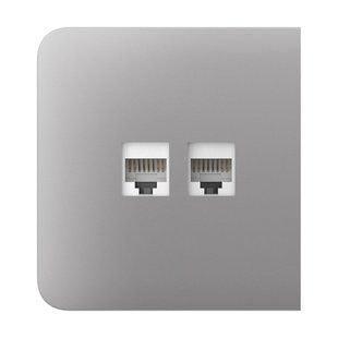 Фронтальна панель Ajax SideCover fog/димна для інтернет-розетки Outlet 26-00617 фото