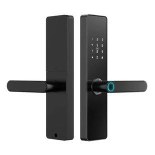 Замок біометричний автономний Trinix TRL-5101BTF Black L/R з Bluetooth, зчитувачем відбитків пальців і карт Mifare 65-00079 фото