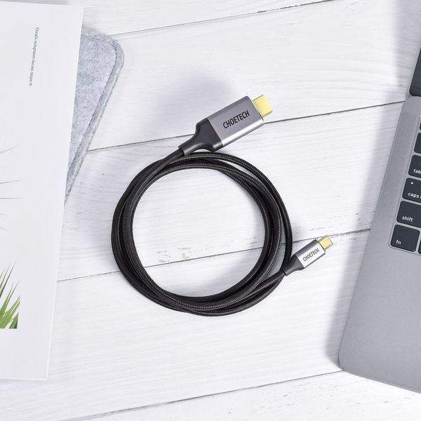 Кабель Choetech CH0021 Black USB-C to HDMI 4K@60Hz 1.8m 43-00177 фото