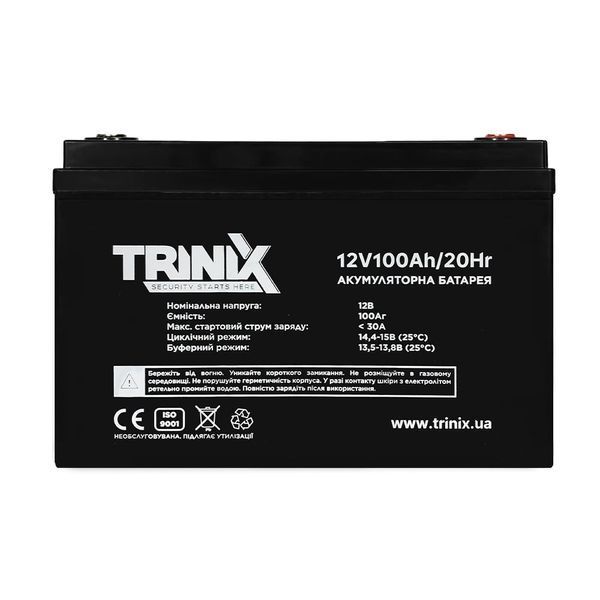 Trinix 12V100Ah/20Hr AGM Акумуляторна батарея 12В 100Аг свинцево-кислотна 44-00047 фото