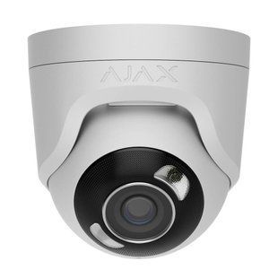 IP-відеокамера 5Mp Ajax TurretCam HL White f=2.8mm, ІЧ+LED-підсвічування, з мікрофоном 26-00667 фото