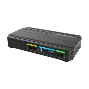 Джерело безперебійного живлення DC UPS Trinix TRX-MUPS-1848 Type-C 5V/9V/12V/48V/PoE, LiFePo4 4*6Ah, для роутера і медіаконвертера 42-00173 фото