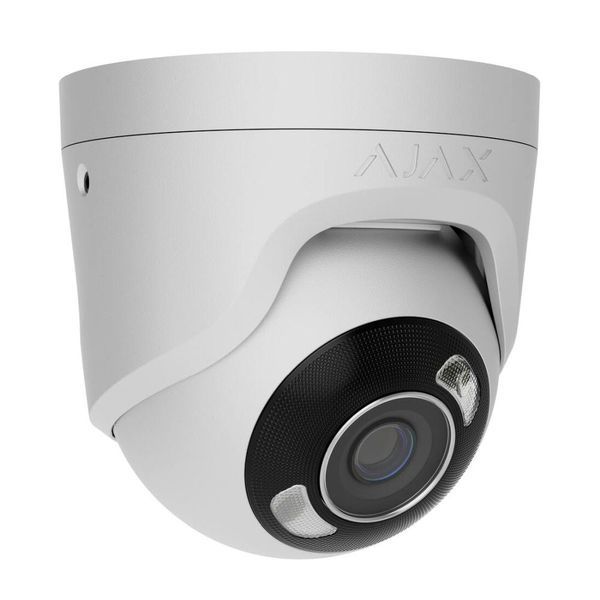 IP-відеокамера 5Mp Ajax TurretCam HL White f=2.8mm, ІЧ+LED-підсвічування, з мікрофоном 26-00667 фото