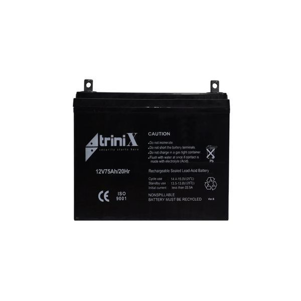 Акумуляторна батарея 12В 75Аг Trinix 12V75Ah/20Hr AGM свинцево-кислотна 44-00048 фото