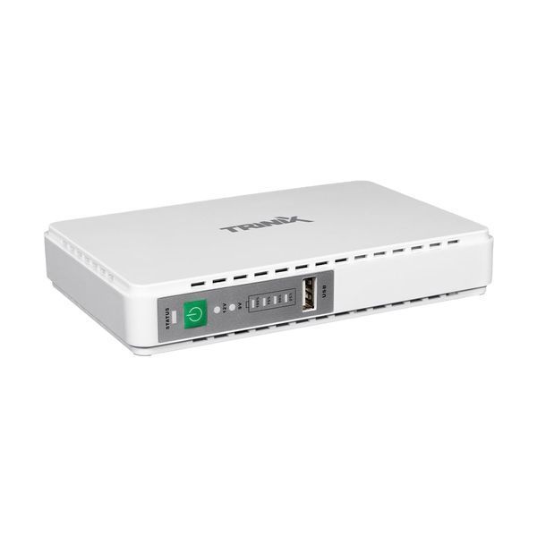 Джерело безперебійного живлення DC UPS Trinix TRX-MUPS-2512 5V/9V/12V/15V/24V/PoE, Li-ion 4*2.5Ah, для роутера і медіаконвертера 42-00148 фото