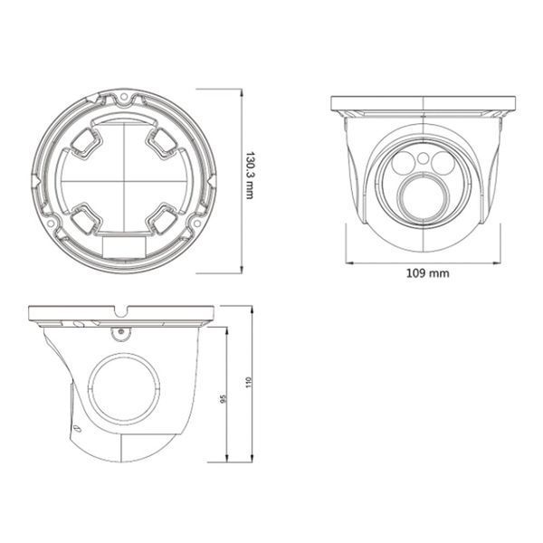 IP-відеокамера 2Mp TVT TD-9525S1 f=2.8-12mm 77-00293 фото