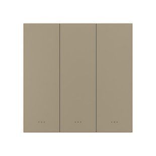 Розумний вимикач світла на 3 канали ZigBee Akubela SM-3G Gold 00-00002841 фото