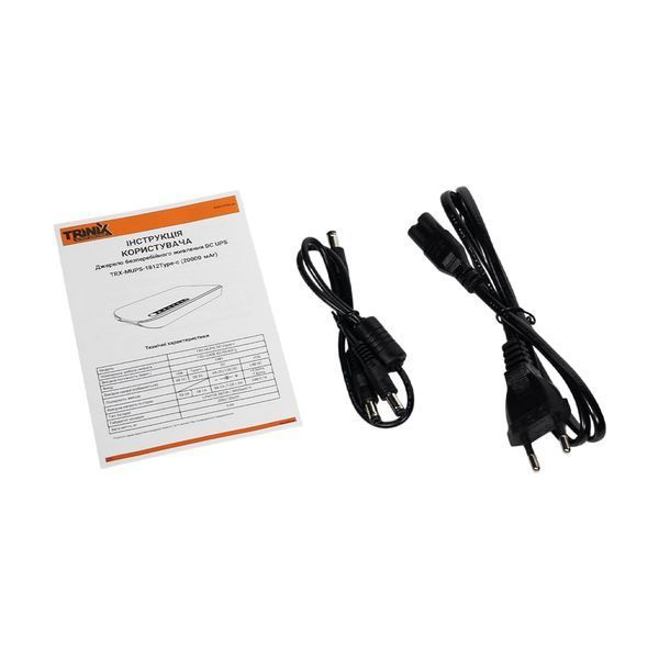 Джерело безперебійного живлення DC UPS Trinix TRX-MUPS-1812 Type-C 5V/9V/12V/48V/PoE, LiFePo4 4*5Ah, для роутера і медіаконвертера 42-00149 фото