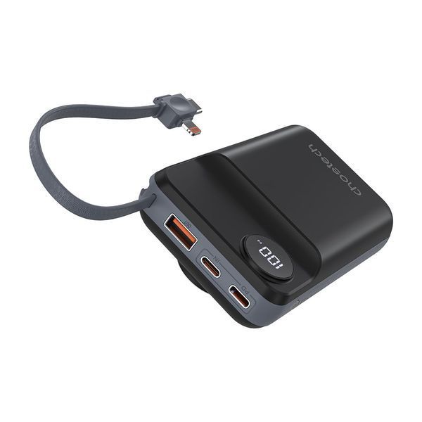 Повербанк 20000mAh Choetech B696 Black QC3.0 PD3.0 бездротова зарядка смартфонів та Apple Watch 43-00132 фото