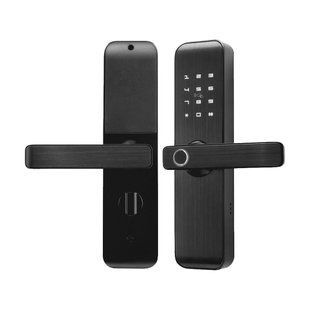 Замок біометричний автономний Trinix TRL-7703WF Black L/R з Bluetooth, зчитувачем відбитків пальців і карт Mifare 65-00082 фото