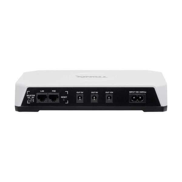 Джерело безперебійного живлення DC UPS Trinix TRX-MUPS-3648PoE 5V/9V/12V/24V/48V/PoE, LiFePo4 4*5Ah, для роутера і медіаконвертера 42-00163 фото