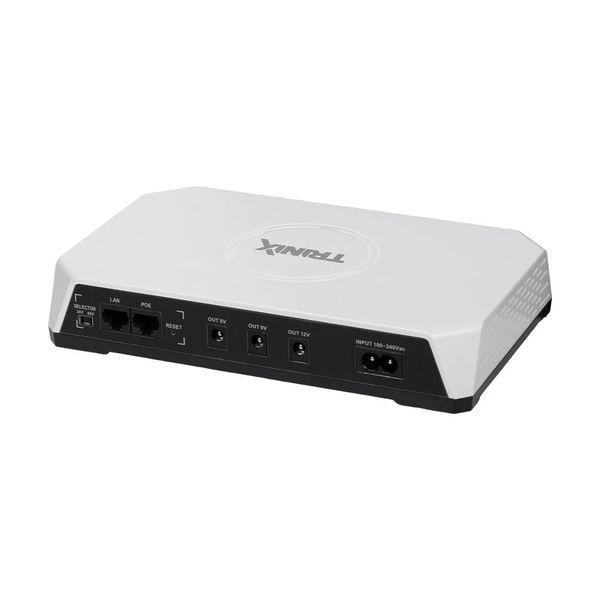 Джерело безперебійного живлення DC UPS Trinix TRX-MUPS-3648PoE 5V/9V/12V/24V/48V/PoE, LiFePo4 4*5Ah, для роутера і медіаконвертера 42-00163 фото
