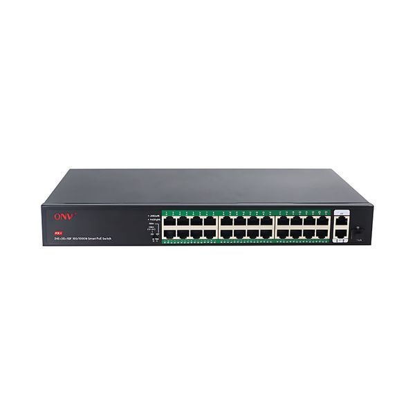 PoE-комутатор некерований 27-портовий ONV ONV-H1024PFD з 24 портами PoE 73-00067 фото