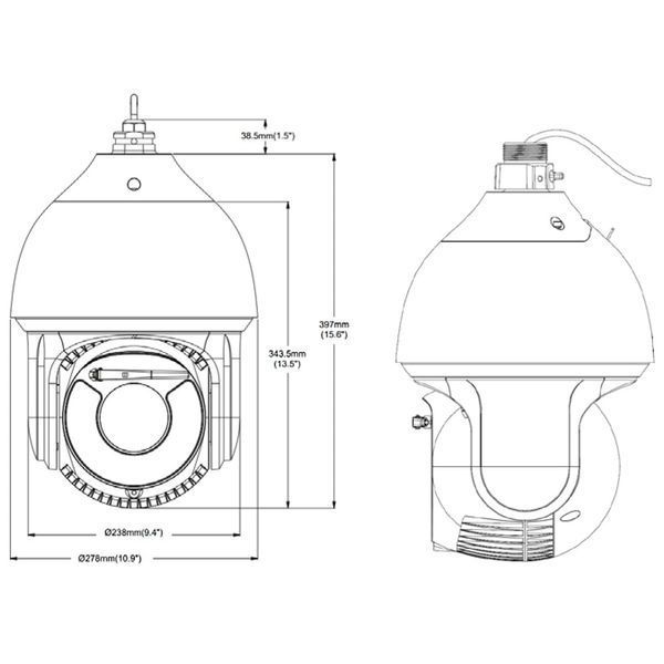IP PTZ-відеокамера 8Mp TVT TD-8883IM2N f=5.3-256mm 50x 77-00447 фото