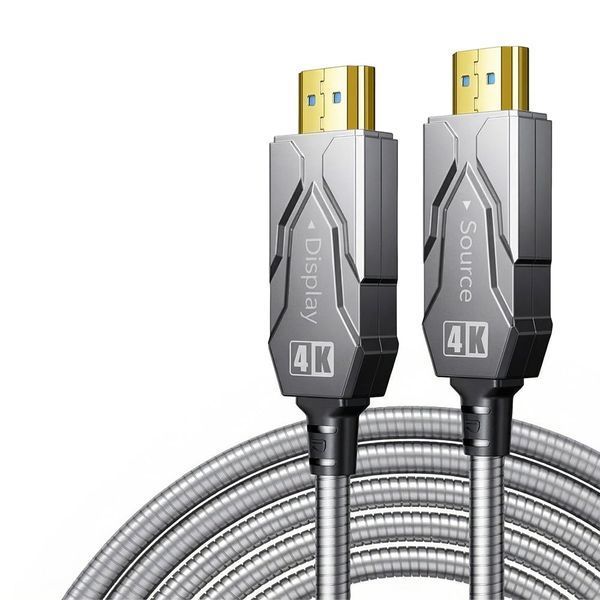 Кабель оптичний армований HDMI 2.0 60m Dtech DT-HF2060K 74-00153 фото
