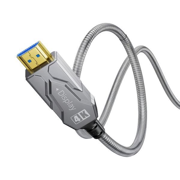 Кабель оптичний армований HDMI 2.0 60m Dtech DT-HF2060K 74-00153 фото