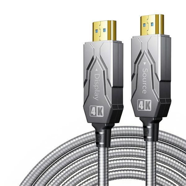 Кабель оптичний армований HDMI 2.0 60m Dtech DT-HF2060K 74-00153 фото