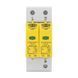 Обмежувач напруги ПЗІП TOMZN TOV1-20/2P 275V AC 10-20kA під DIN-рейку 2 полюси 51-00127 фото 3