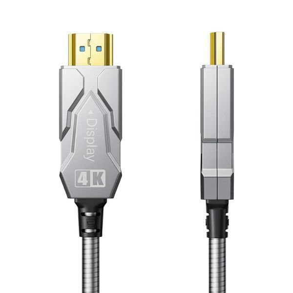 Кабель оптичний армований HDMI 2.0 100m Dtech DT-HF2100K 74-00156 фото