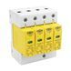 Обмежувач напруги ПЗІП TOMZN TOV1-20/4P 275V AC 10-20kA під DIN-рейку 4 полюси 51-00128 фото 2