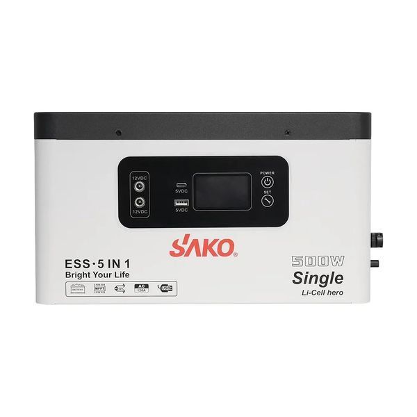 Портативна зарядна станція &ndash; система резервного живлення Sako Alpha-ESS-500W/1KWh. Потужність 500 Вт, енергоємність 1004.8 Вт*год, LifePO4 42-00308 фото
