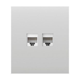Фронтальна панель Ajax CenterCover white/біла для інтернет-розетки Outlet 26-00597 фото