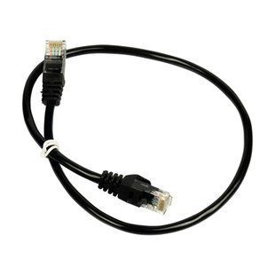 Патч-корд мережевий Trinix UTP, RJ-45, CAT.5 0.5m Black 73-00608 фото