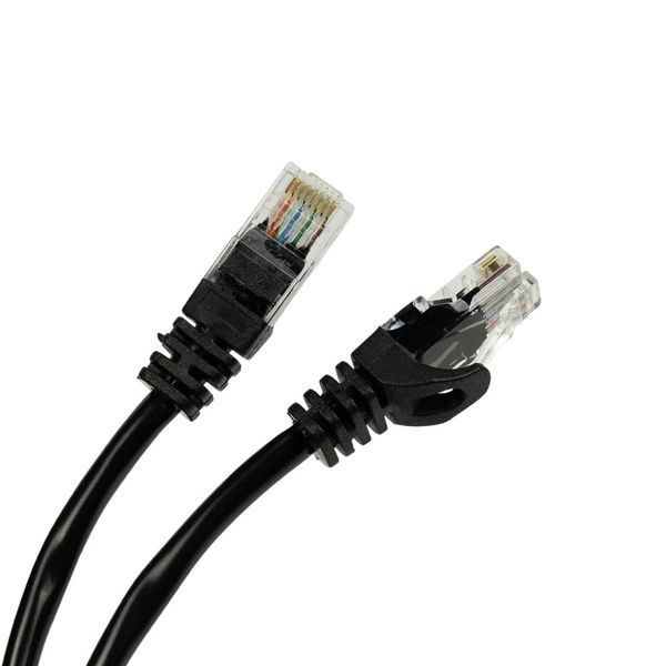 Патч-корд мережевий Trinix UTP, RJ-45, CAT.5 0.5m Black 73-00608 фото
