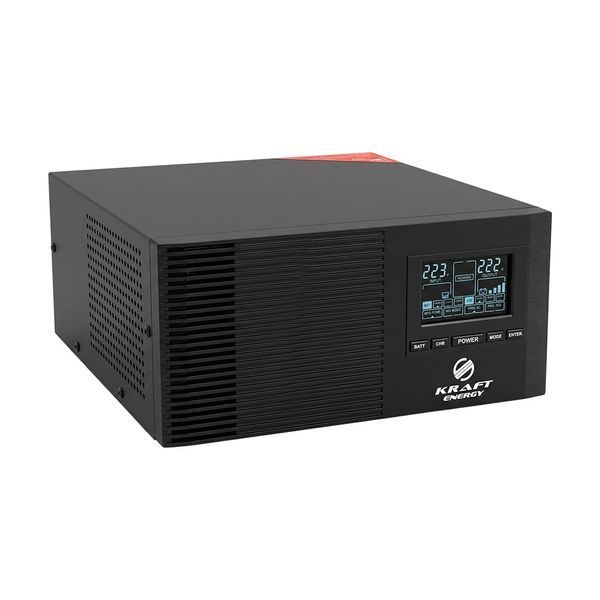 Інвертор Kraft KRF-AVR800VA/640W-12V з правильною синусоїдою та постійним нулем для газових котлів, під зовнішній акумулятор 42-00095 фото