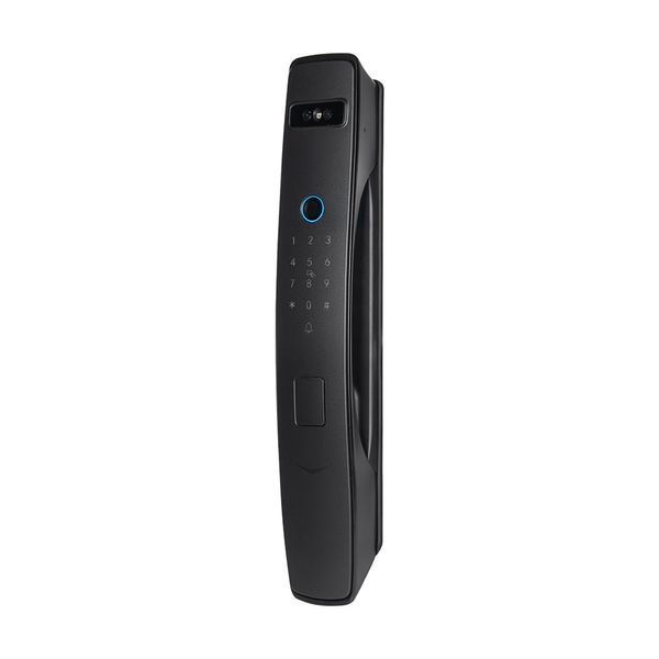 Замок біометричний автономний Trinix TRL-8803BTV Black L/R з Bluetooth та Wi-Fi, розпізнаванням облич, долоней, зчитувачем відбитків пальців і карт Mifare 65-00086 фото