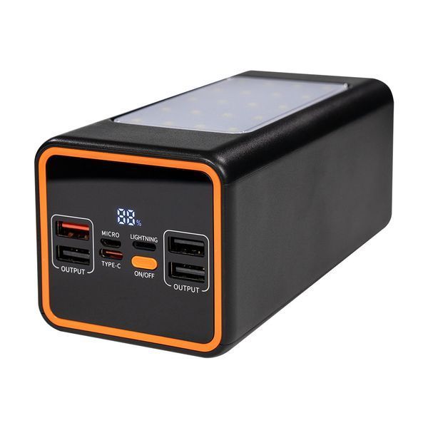 Повербанк 50000mAh Power Bank Kraft KPB-2450FCL Black 22.5W QC3.0 LED-ліхтар 43-00086 фото