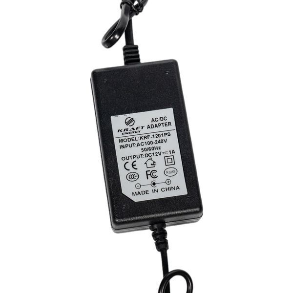 Блок живлення KRF-1201PS Kraft 12V/1A 43-00002 фото
