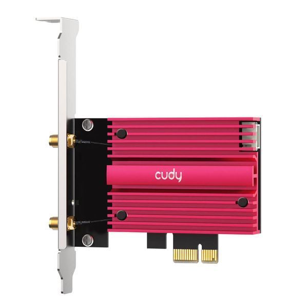 Адаптер WiFi 6E Cudy WE4000 AX5400 PCI Express тридіапазонний з Bluetooth 5.2 73-00535 фото