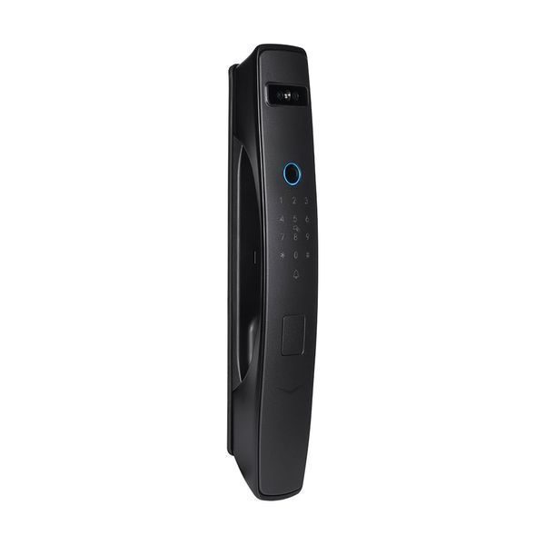 Замок біометричний автономний Trinix TRL-8803BTV Black L/R з Bluetooth та Wi-Fi, розпізнаванням облич, долоней, зчитувачем відбитків пальців і карт Mifare 65-00086 фото