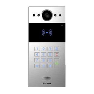 IP-відеопанель багатоабонентська 2Mp Akuvox R20K Silver зі зчитувачем EM-Marine / Mifare / NFC 87-00035 фото