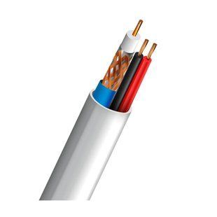 Кабель коаксіальний RG-59+2*0.5 CU 0.8mm Indoor ОS-структура Trinix 305m 35-00031 фото