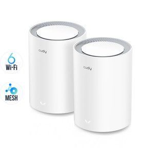 Маршрутизатор WiFi Mesh-система WiFi 6 Cudy M1800 2 штуки дводіапазонні гігабітні AX1800 73-00524 фото