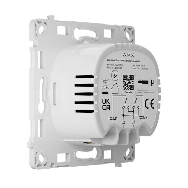 Реле Ajax LightCore vertical для розумного вертикального перехресного вимикача світла LightSwitch 26-00493 фото