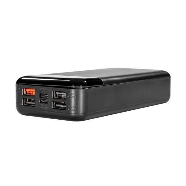 Повербанк 20000mAh Power Bank Kraft KPB-2120FCL Black 22.5W QC3.0 LED-ліхтар 43-00089 фото