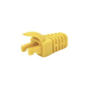 Чохол ізолюючий для роз'єму RJ-45 Cat.5/Cat.6, ПВХ жовтий, 100 шт. 74-00130 фото