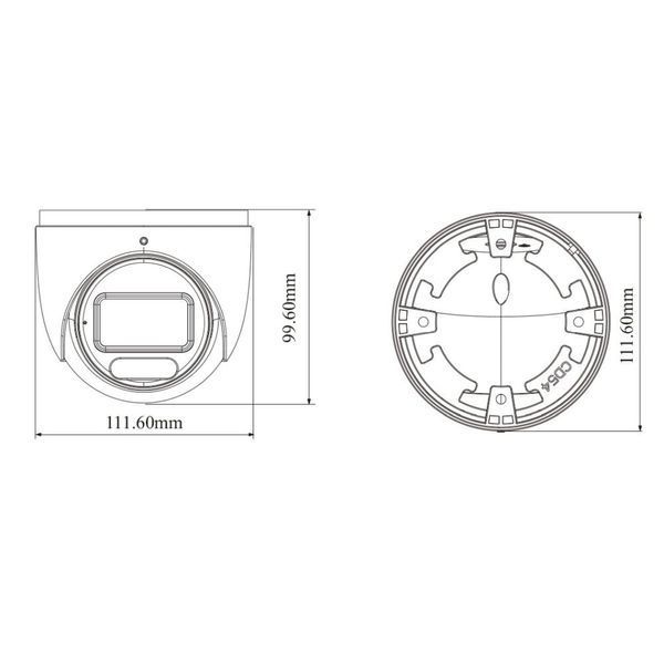 IP-відеокамера 8Mp TVT TD-9585S4-C White f=2.8-12mm, ІЧ+LED-підсвічування, з мікрофоном 77-00415 фото