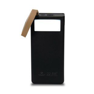 Повербанк 30000mAh Power Bank Kraft TPB-2330 Black 22.5W QC3.0 LED-ліхтар 43-00033 фото