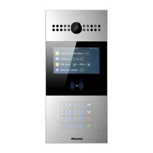 IP-відеопанель багатоабонентська 2Mp Akuvox R28A з екраном 4.3" та зчитувачем EM-Marine / Mifare / NFC 87-00040 фото