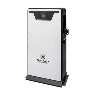 Гібридний інвертор 5kW Kraft KRF-HISA-5KW/10kwh-80A з вбудованою акумуляторною батареєю LiFePO4 42-00091 фото