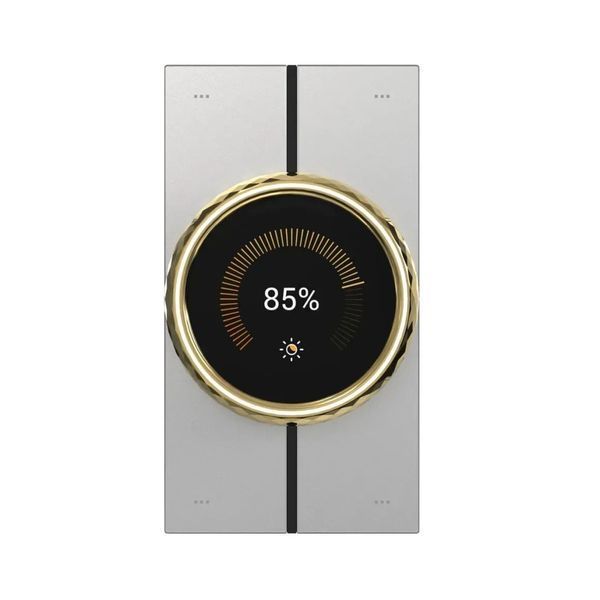 Центральна панель керування розумним будинком 2.1" Akubela HyPanel LUX RT61-PoE-EU Gold з PoE 00-00002622 фото