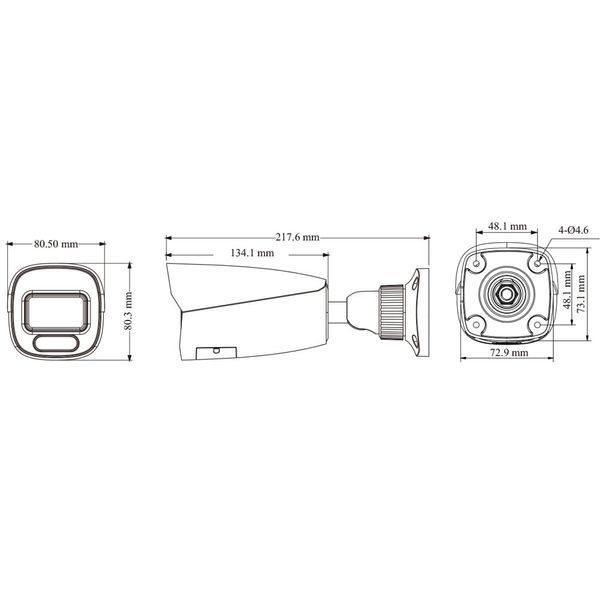 IP-відеокамера 4Mp TVT TD-9442C4 Full Color f=2.8mm з мікрофоном 77-00441 фото