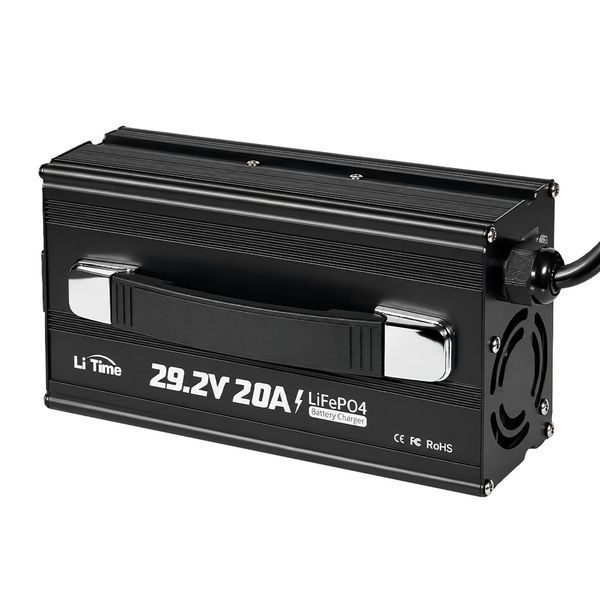 Зарядний пристрій для акумуляторних батарей LiFePO4 29.2V/20A LiTime L24V20A-BCHA-X 44-00539 фото