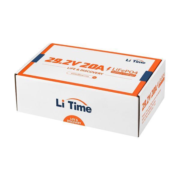 Зарядний пристрій для акумуляторних батарей LiFePO4 29.2V/20A LiTime L24V20A-BCHA-X 44-00539 фото