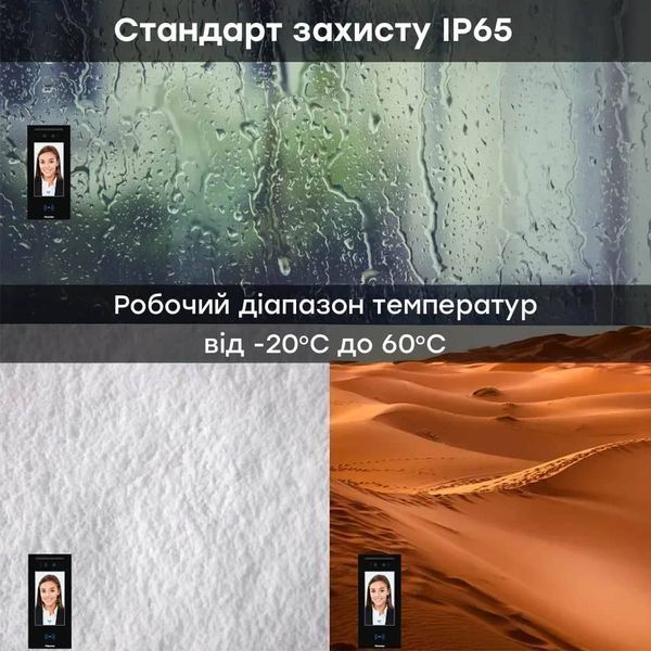 IP-відеопанель багатоабонентська 2Mp Akuvox E16C з екраном 5", розпізнаванням облич та зчитувачем Mifare / NFC / BLE / QR 87-00048 фото